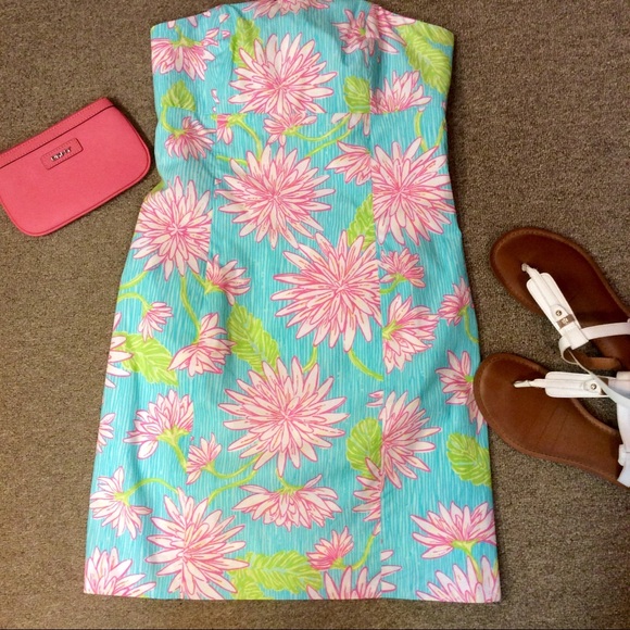 Lilly Pulitzer Dresses & Skirts - Lilly Pulitzer Franco Surf Blue All Dahled Up Sz 0